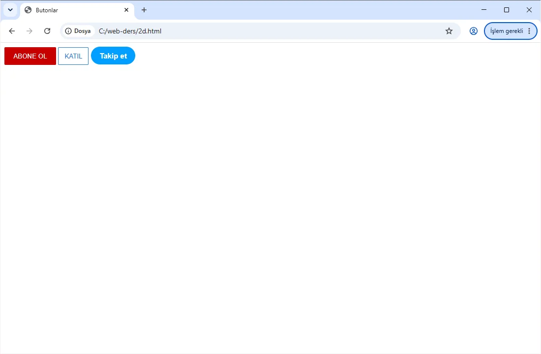 Chrome'da açılmış 2d.html; ABONE OL, KATIL ve Takip et butonları